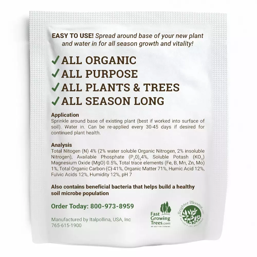 Fast Growing Trees Root Rocket® All-Purpose Organic Fertilizer 5 Fast Growing Trees Root Rocket® All-Purpose Organic Fertilizer