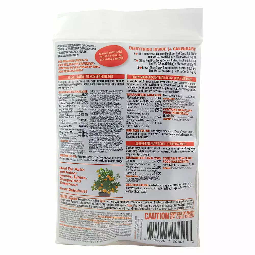 Fast Growing Trees Citrus Tree Care Kit Garden Supplies 7 Fast Growing Trees Citrus Tree Care Kit Garden Supplies