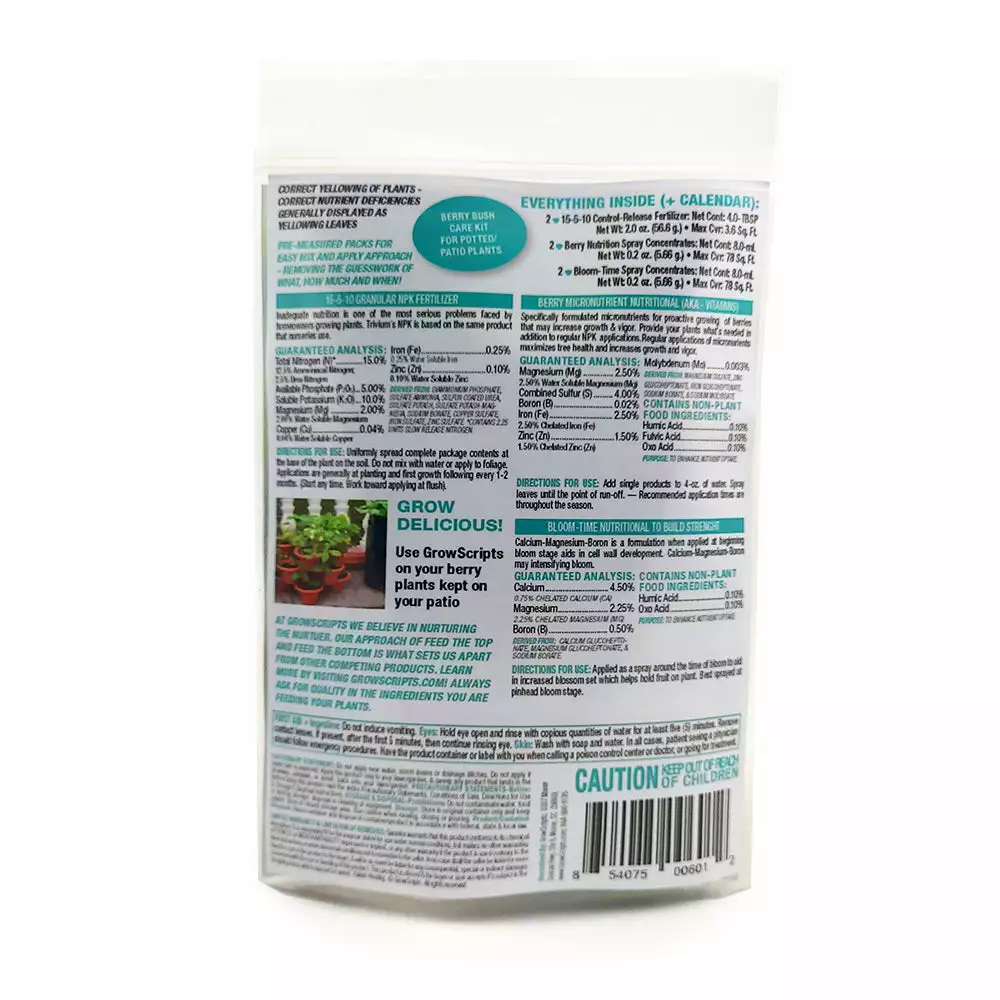 Fast Growing Trees Garden Supplies Berry Bush Care Kit 5 Fast Growing Trees Garden Supplies Berry Bush Care Kit
